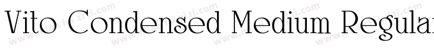 Vito Condensed Medium Regular字体转换
